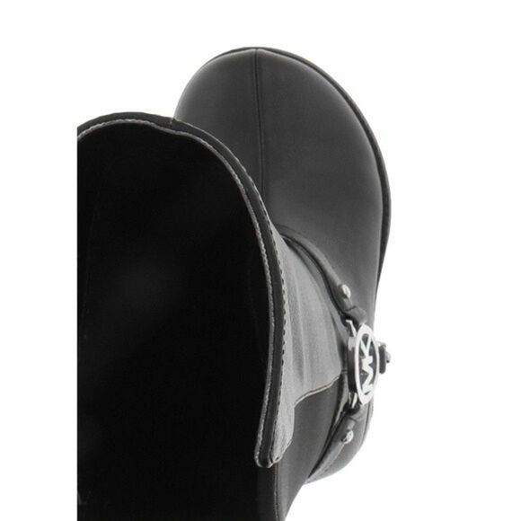 New! MICHAEL KORS MK Logo Toddler Emma Riding Boots Tall Boots Black Knee High - Picture 3 of 12